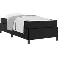 VidaXL Bettrahmen mit Matratze Schwarz 100 x 200 cm