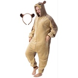 corimori Murmeltier-Kostüm Fasching in Braun | Gr.: 170-180 cm