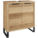 Woodkings Waschbeckenunterschrank 56,0 x 60,0 x 25,0 cm Braun