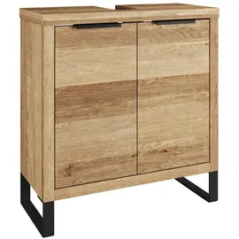Woodkings Waschbeckenunterschrank 56,0 x 60,0 x 25,0 cm Braun