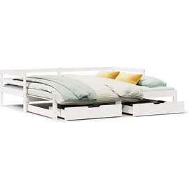 vidaXL Tagesbett 90 x 200 cm Weiß