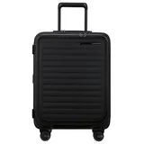 Samsonite Restackd EASY ACCESS Trolley mit 4 Rollen erweiterbar 55cm + GRATIS HOTELGUTSCHEIN Schwarz