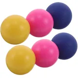 Gatuida 6 Stück Gummibälle für Kinder: 4 cm große Spielbälle für Kinder – ideal für Strandspiele und Parkspiele im Freien.