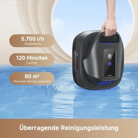Mova Diver R10 Kabelloser Poolroboter Blau 80 m2
