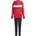 Kinder Essentials Tiberio 3-Streifen JC7522 140 pure ruby/white 140