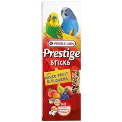 VERSELE-LAGA Prestige Sticks 2 Fläschchen mit Obstmischung und Blumen für kleine Papageien 60g