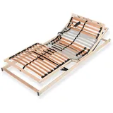 Sleepneo Lattenrost 90x200 cm elektrisch verstellbares Kopf & Fußteil fertig montiert 28 Latten 5 Zonen 150 kg Traglast Birkenschichtholz Made in Germany