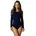 Langarmbody Blau L