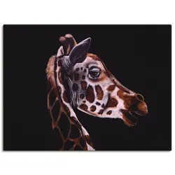 Artland Leinwandbild »Giraffen Portrait«, Wildtiere, (1 St.), auf Keilrahmen gespannt Artland Farbe Bild(er): bunt