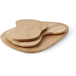 Ferm Living - Cairn Servierbretter / Holzbrett, Eiche (3er-Set)