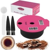 Kaffeefilter Tassimo Kapseln Wiederverwendbar Kaffeekapsel Nachfüllbar Kaffeepads (60ml, Rosa)