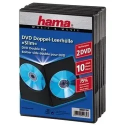 DVD Slim Double-Box 10, Black