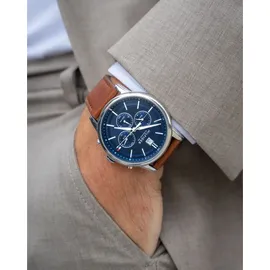 Tommy Hilfiger Kyle Blau Leder 42 mm 1791629