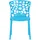 Homestyle4u Armlehnstuhl Kunststoff blau 2er Set