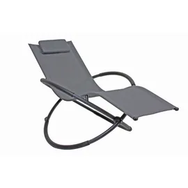 Harms Import Schaukelliege 162 x 78 x 0 cm Schwarz