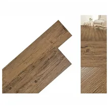 vidaXL PVC Laminat Dielen 5,02m2 2mm Selbstklebend 5,02 M2 2 Mm Walnuss-Braun