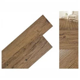 vidaXL PVC Laminat Dielen 5,02m2 2mm Selbstklebend 5,02 M2 2 Mm Walnuss-Braun