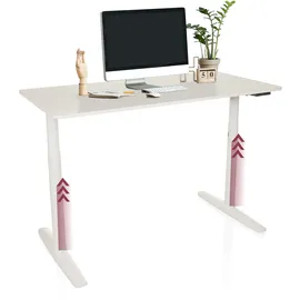 HJH Office Schreibtisch STAND PRO Weiß