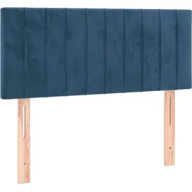vidaXL Boxspringbett 100 x 200 cm Dunkelblau