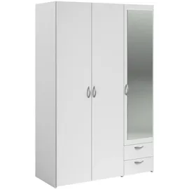 Parisot Drehtürenschrank Daily 120 x 185 x 51 cm Weiß
