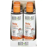 BLÜTE-ZEIT Baby Mandelöl mit Bio-Olivenöl & Bio-Sonnenblumenöl 200 ml, 6er Pack