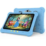 Kinder Tablet 7 Zoll, Android Kids Tablet mit SIM Card Slot & Hülle für Kinder, 6GB+32GB (TF 512GB), Elternkontrolle, Dual Kamera, WiFi, Augenschutz, 3G/2G Mobilfunknetz, Blau