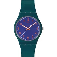 Swatch Pattern Formation Pay! Blaues Zifferblatt Unisexuhr SO28N120-5300