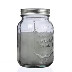 Duftkerze Citronella im Glas mit Deckel grau Echtwachs Outdoorkerze