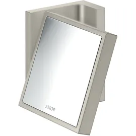 Hansgrohe Rasierspiegel Rectangular 1,7-fach 42649800 30 x 20 cm Edelstahl-Optik