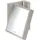 Hansgrohe Rasierspiegel Rectangular 1,7-fach 42649800 30 x 20 cm Edelstahl-Optik