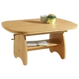 Hela Couchtisch Conny II | höhenverstellbar | Diverse Dekore | B/T/H 90x67x48-58cm (Buche)