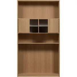 Woood Modulschrank Modulair Eiche, modern mit Push-to-open natur 199x110 cm, FSC-zertifiziert