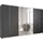 Rauch Drehtürenschrank Kronach 354 x 210 x 59 cm Grau
