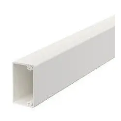 OBO 6191045 Wand- und Deckenkanal mit Bodenlochung, gedeckelt 20x35x2000 Polyvinylchlorid reinweiß RAL 9010 WDK20035RW - 32 Meter