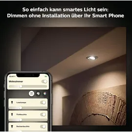 Philips Hue LED Leuchtmittel White GU10 warmweiß Reflektor 5,2 W warmweiß
