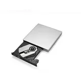 Externes Cd/dvd-laufwerk Für Laptops, Tragbares Externes Optisches Laufwerk Mit Usb 3.0- Und Typ-c-schnittstellen, Silberner Brenner, Kompatibel Mit Windows-, Mac- Und Linux-systemen, Unterstützt Cd-r