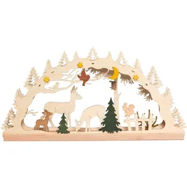 Hobaku HOLZ - BASTELN - KUHNERT Kuhnert Bastelset Schwibbogen Wald