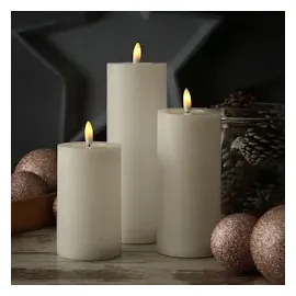 adilina LED Kerzenset LINA 3 St. weiß
