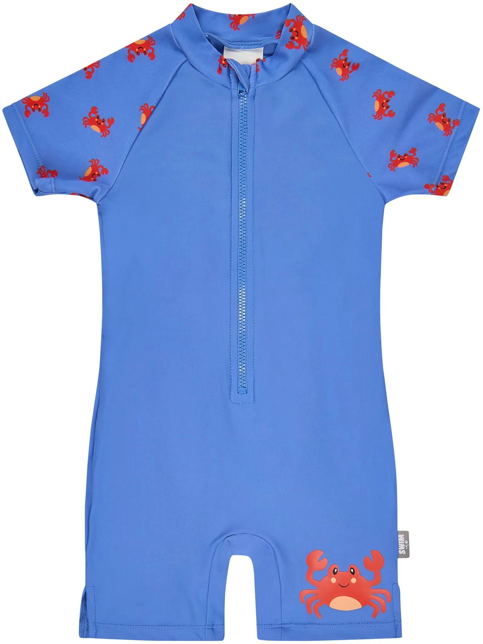 Sterntaler Schwimmanzug kurz mit UV-Schutz Krabbe, blau, 98