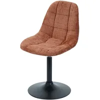 Mendler Esszimmerstuhl HWC-A60, Küchenstuhl Stuhl Drehstuhl, Stahl Stoff/Textil Chenille
