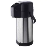 APS Pump-Isolierkanne -PREMIUM- Thermoskanne, Weiss, Braun