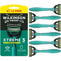 Wilkinson Xtreme 3 Sensitive Einwegrasierer Einmalrasierer, 6 St