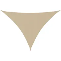 VidaXL Sonnensegel Oxford-Gewebe Dreieckig 5x6x6 m Beige