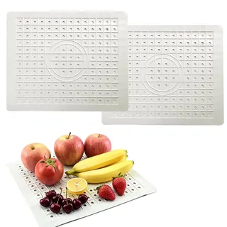 Spülbeckeneinlage, 2 Stück Spülmatte für Spülbecken, Spülbeckeneinlage Gummi Spülbeckenmatte Sink Mat Waschbecken Spülmatte Abtropfmatte für Spülbecken Einlage Matte Badezimmer Küche (Weiß Weiß)