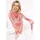 Zwillingsherz Dreieckstuch "Maralda", Damen, türkis orange pink, Strick, Materialmix, gemustert, mehrfarbig, Modetücher, farbenfrohes Muster, wärmend, Strick