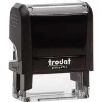 Trodat Textstempel PRINTY 4.0 44085 47x18mm 5zeilig Kissen schwarz