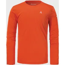 Schöffel Funktionsshirt "Longsleeve Rodica2 M", Herren, Gr. 48, orange (5480, orange), Oberstoff : 88% Polyester 12% Lyocell, sportlich, Rundhals, Langarm, Shirts