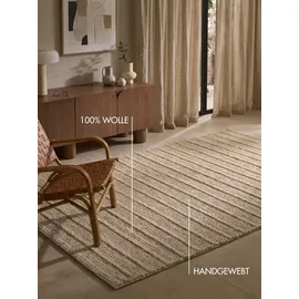 Ted Baker Parker auch als Läufer", beige, B:200cm H:7mm L:300cm, Wolle, Teppiche, Wolle, Natur, handgewebt, Wohnzimmer, Schlafzimmer, Boho, Skandi