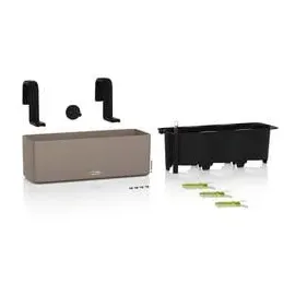 LECHUZA Cube Color Triple 40 x 14 x 13,5 cm sandbraun