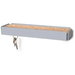 Schlüsselbrett KEY-BOX fehgrau Kork